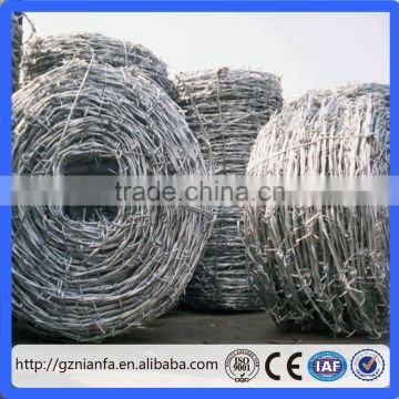 Environmental Used in Australia Hot Dipped/Electric BWG 14*14/16*16 Barbed Wire(Guangzhou Factory)