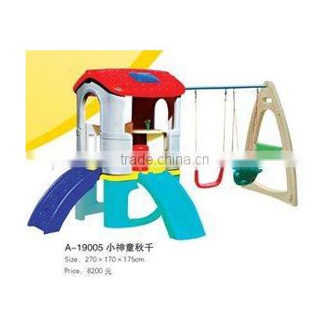 New Design Children Plastic Indoor Playground tiny houses plastic houses for kids cheap (A-19005)