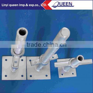 Strong Steel Galvanized scaffolding parts base jack for sale from China