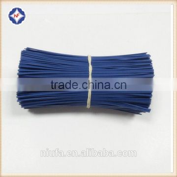 Round plastic coated single wire mini twist tie for mouse cable binding