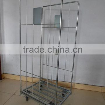 2016 new products of high quality supermarket foldable heavy duty metal mesh roll container