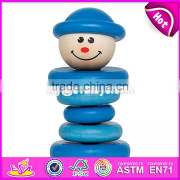 Creative educational wooden stacking toys for toddlers W13D077B