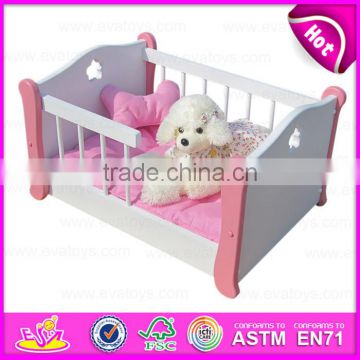 2015 Eco-Friendly wooden bed dog,Dog product bed crib,Fashion Modern for cute cats wholesale comfortable pet bed dog W06F006A