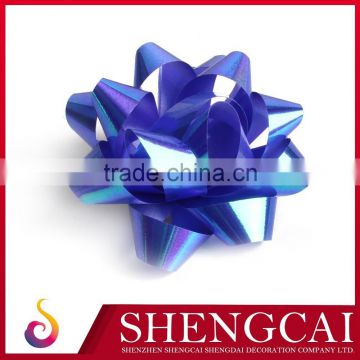 Iridescent Ribbon Star Bow for Indoor Decoration