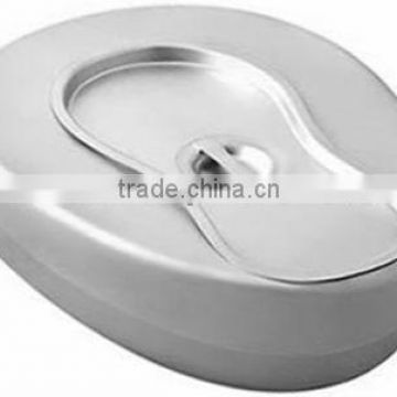 Bedpan with cover Adult, Bedpan Hospital Ware Pedpan Bed Pan Stainless Steel