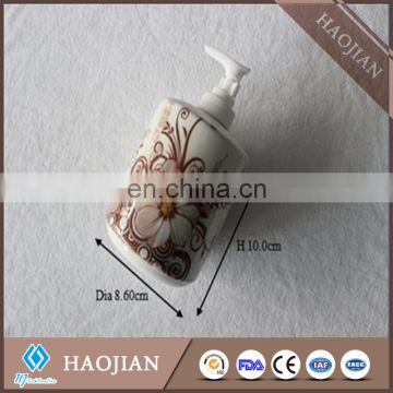 Ceramic products white sublimation Soap Dispenser with white plastic water pump
