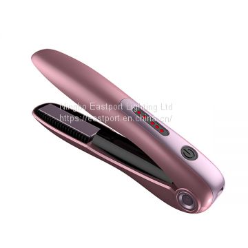 20W ceramic portable travel usb capable charger hair straighter with safety lock function