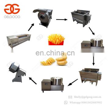 Industrial Factory Price Small Scale Frozen French Fries Maker Equipment Production Line Potato Chips Making Machine