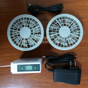 New Product Rechargeable 7.4V Lithium Battery with Air Conditioning Cooling Fan for Jacket For Laborer