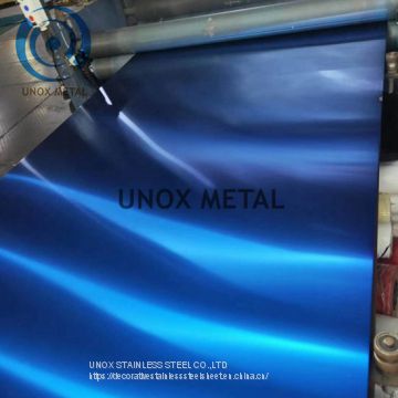 304 Blue Color Stainless Steel Sheet, Extra Bright Hairline Finish Stainless Steel Plate