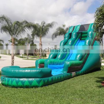 Home Use Green Wave Water Slides Kids and Adult Inflatable Large Water Slide With Pool