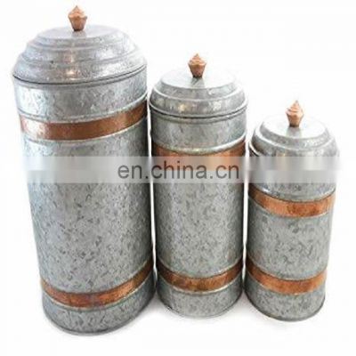 galvanized canister sets