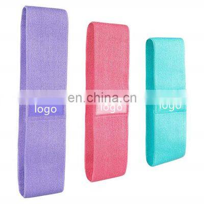 Fitness Resistance Band Cotton With Fabric Covered For Squat and Stretch