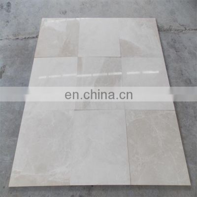 Luxury New Model Product Premium Quality White Beige Polished or Honed Marble Tile Made in Turkey
