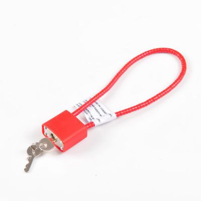 8'' 11'' 13'' 15'' Steel shackle cable lock high security red/black gun lock