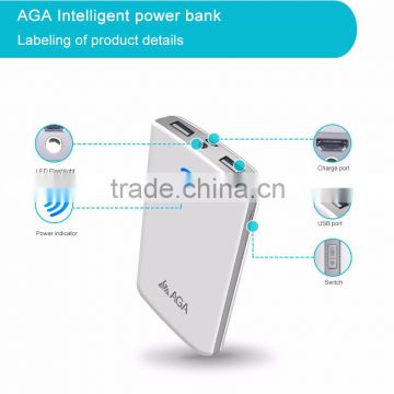 10000mAh slim power bank portable phone charger