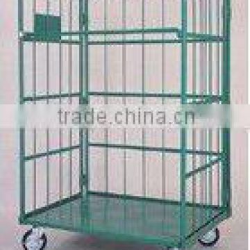 movable and folding logistic table trolley