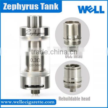 Wholesale 100% Genuine UD Zephyrus Atomizer Tank With Rebuildable Head Top Filling Sub Ohm Tank