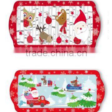 Christmas sandwich serving tray