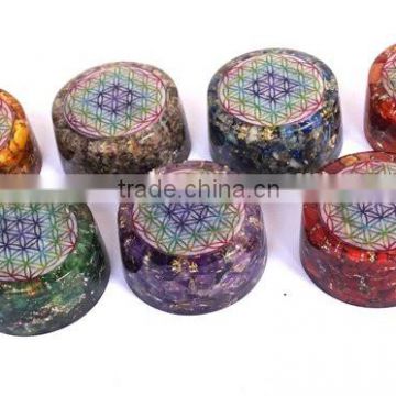 Wholesale Orgone Tower Buster Chakra Set : Flower Of Life
