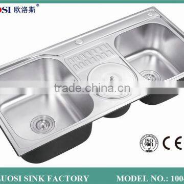 foshan welding stainless kitchen sink 10048A