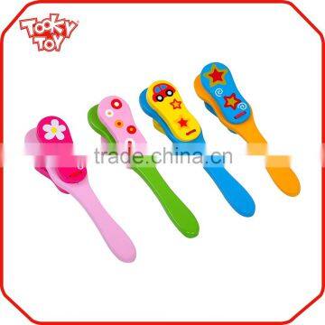 For Children Colourful Wooden Handle Clapping Toys