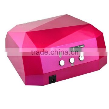36W CCFL UV led nail lamp with fancy diamond shapedesighn and automatic timer