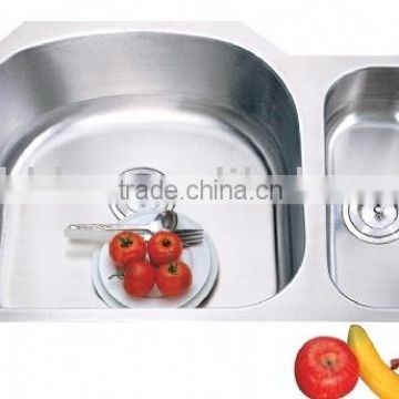cUPC stinless stell kitchen sink Double Bowl 8152A