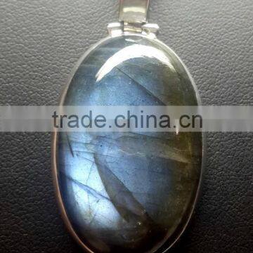 Labradorite Oval Cabochon Gemstone Pendant, 925 Solid Sterling Silver Pendant, Designer Natural Gemstones Pendants