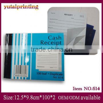 Factory Directly Selling Hand-tearable Cash Receipt Book With Two Extra Carbon Papers