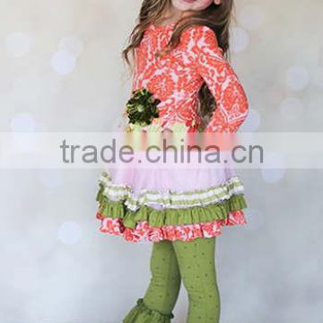 Christmas cute baby outifts plus size trendy stripe puffy dress western girl persnickety clothes baby new years outfit