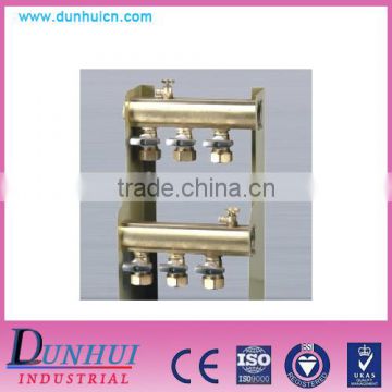 ISO9001 High quality brass manifolds 3-line water separator
