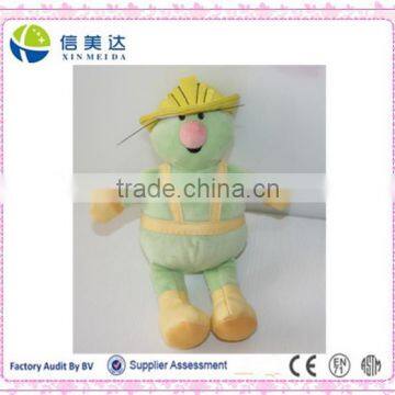 Plush 20cm Soft Light Green Construction Elf Toy