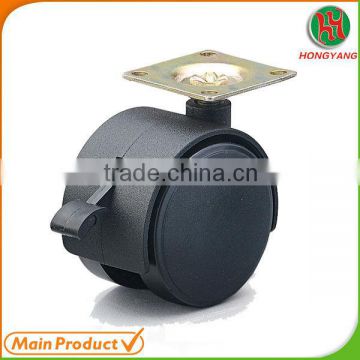 Table leg casters/flat chair wheel/office chair locking casters /chair casters with brake in chair parts
