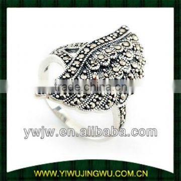 2013 popular marcasite ring in sterling silver