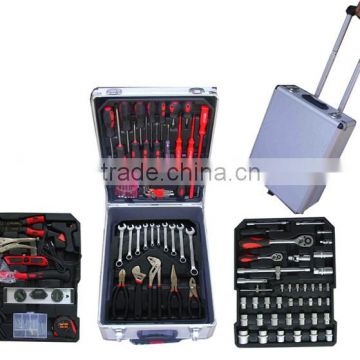 home used/household hand tools 186pcs hand tool set in aluminium case/combination hand tools