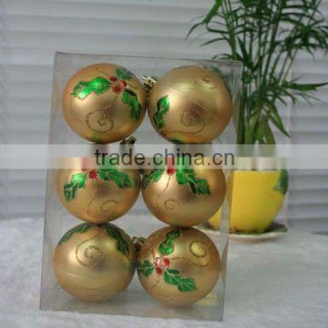 Plain Gloden Christmas Balls