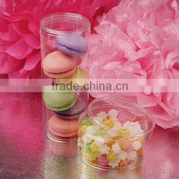 clear round plastic containers