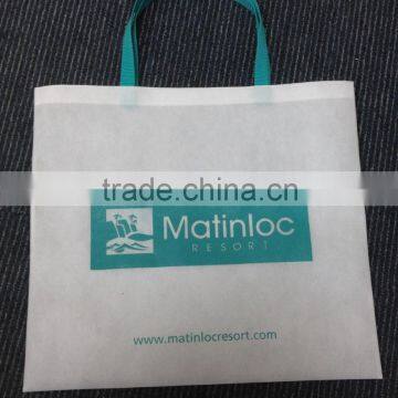 nonwoven hotel shopping bag beach bag with handle