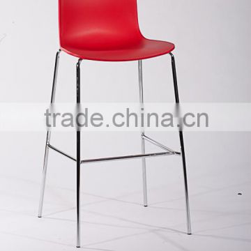 bar stool / restaurant stool / hotel Chair / plastic chair chromed leg