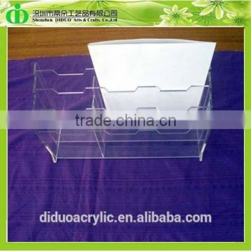 DDE-B185 Trade Assurance Shenzhen Factory Wholesale Clear Acrylic Document Holder