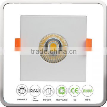 Adjustable Anti-glare Round and Square COB LED Downlight With 70mm Cut out