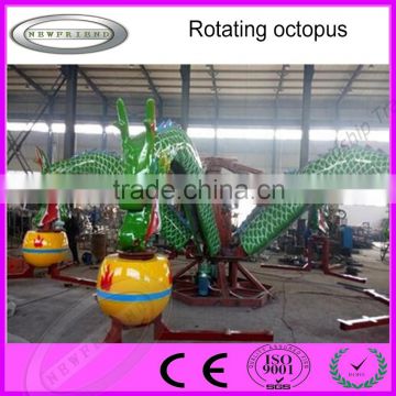 outdoor playground Water amusement equipment Rotary octopus rides for sale