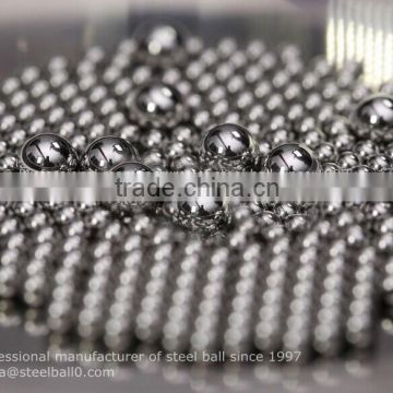 high quality 1/8 inch 5.95mm 7.938mm diameter carbon steel ball round carbon steel sphere with Zinc or Nickel plated