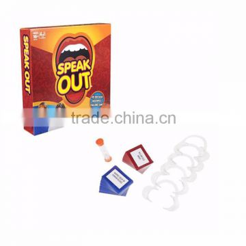 Factory supply Speak Out Game Best Selling Board Game Popular Christmas Gift Kids