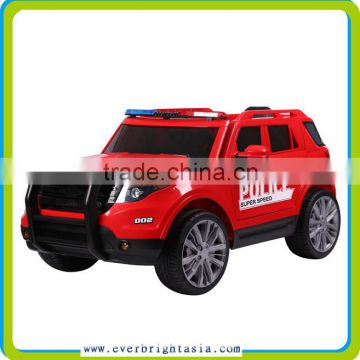Newest Jeep ride on car for kids, with 2.4G R/C, EVA wheels, double door open fashionable Toy,With Police Light,Polcie Car
