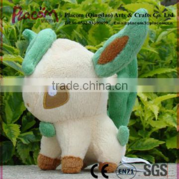 Cute High-quality Cheap Plush Pokemon Doll Stuffed Animal Leafeon Toy for Wholesale