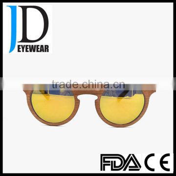 2016 fda approval 100% handmade mirror polarized wooden sunglasses