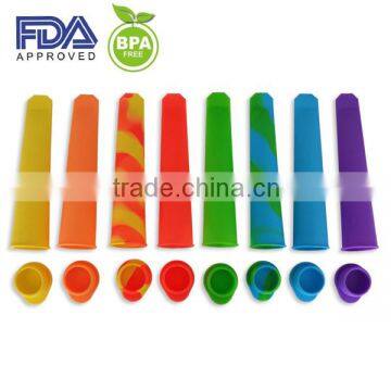 Non-sticky newest silicone ice cream popsicle mold