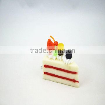 Fake display food -Artificial replica triangle cake slice for advertising shop as key chain